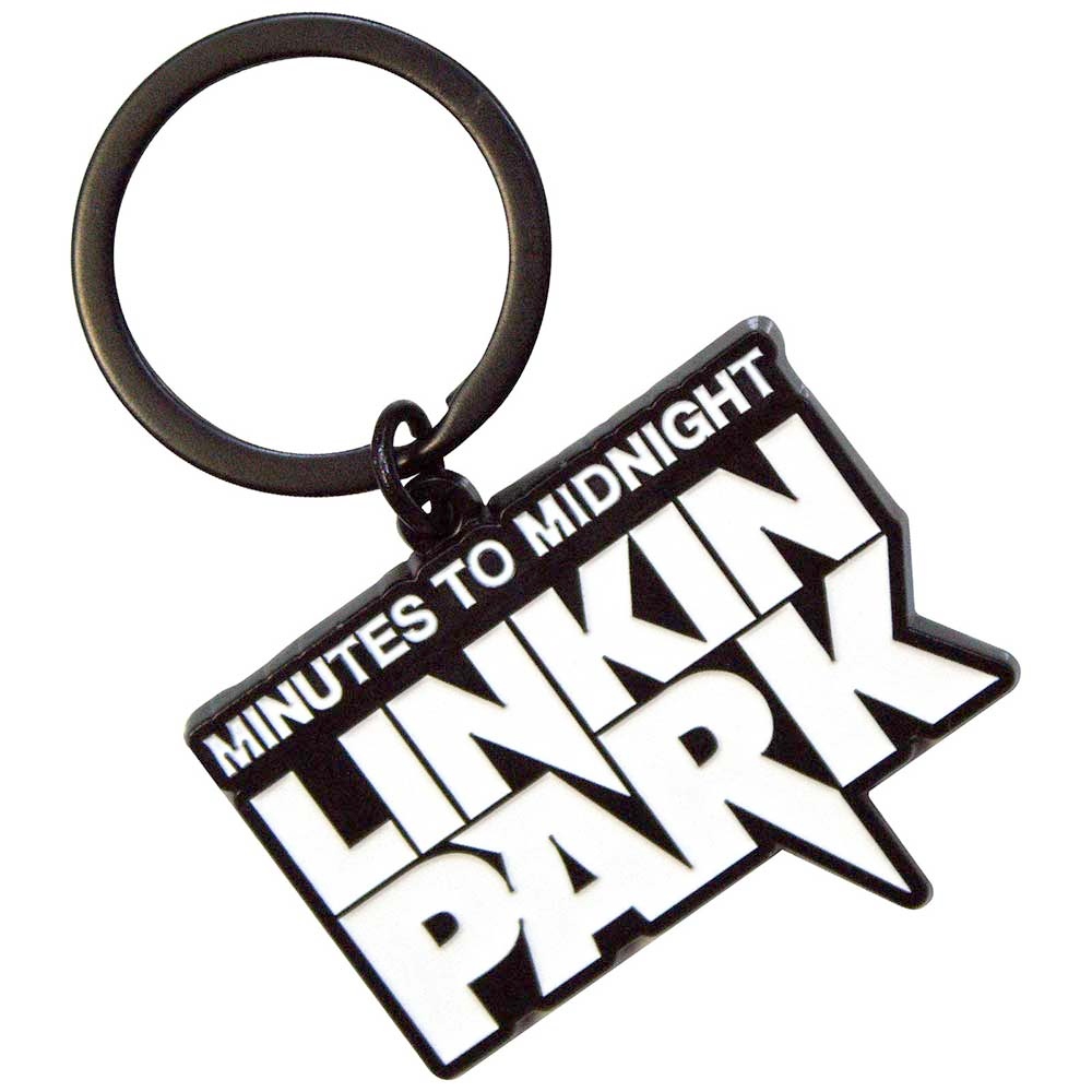 Linkin Park - Minutes To Midnight Sleutelhanger - Wit/Zwart